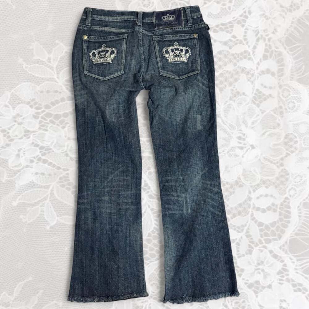 Victoria Beckham for Rock & Republic Crown Embroidered Jeans
